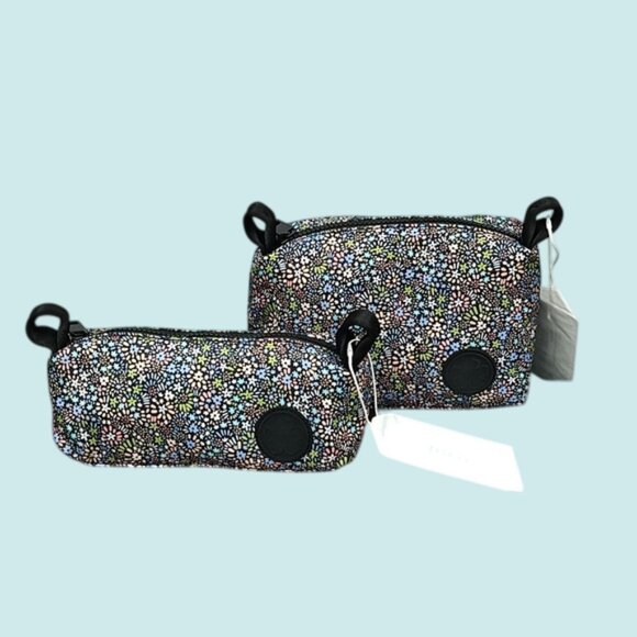 Ted Baker London NIKKET & NICKIA Retro Micro Floral Medium + Small Washbag Set - Picture 1 of 16
